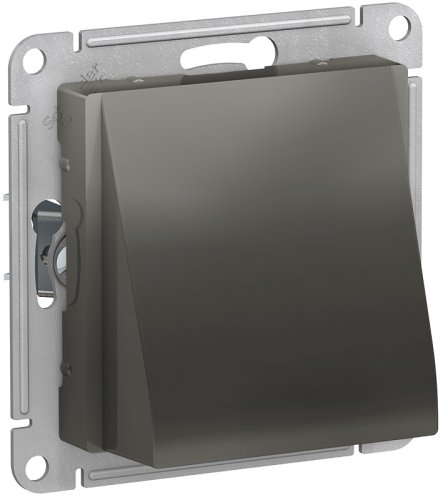 Вывод кабеля без рамки Systeme Electric AtlasDesign сталь картинка